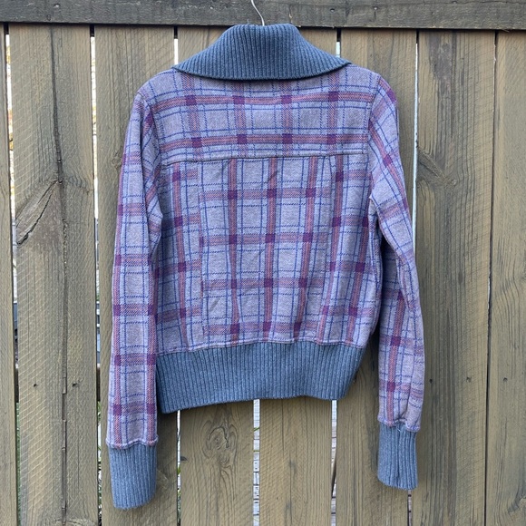 Hurley Ribbed Collar Cardigan Sweater Women’s Large - Picture 4 of 4